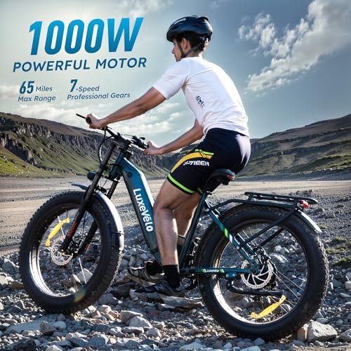 Electric Bike for Adults, 26"x4" Fat Tire, 1000W Peak Motor, 7 Speed V42725