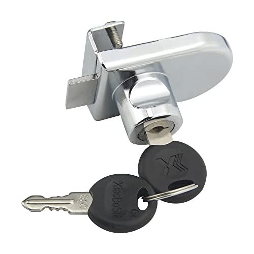 4Pack Zinc Alloy Double Glass Door Display Lock Cabinet Lock with 2 Keys C996496