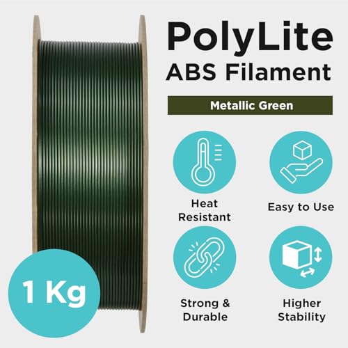 Polymaker PolyLite ABS Filament 1.75mm Black, 1kg F638424