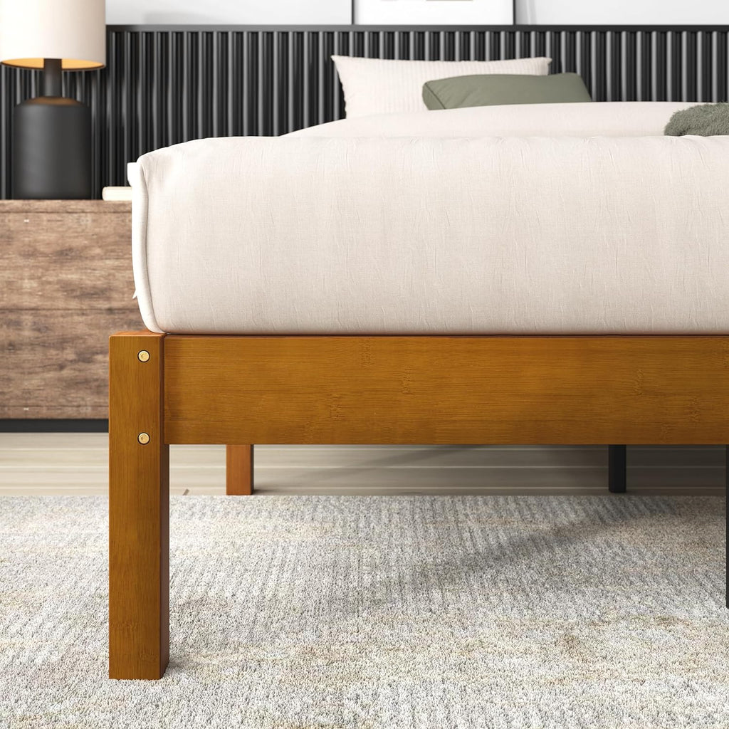 Zinus Ellie 14 Inch Bamboo Platform Bed Frame, Full M96471