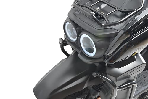 HHH Tank 150 Moped Gas Scooter 150cc Automatic Adult Bike, 12 inch Aluminum Wheels, White H60677