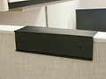 Quality Aluminum, Changeable Cubicle Nameplate Holder, Black Base, and Black Name Plate Holder, Guaranteed Not to Crack 8" x 2" (3" Cubicle Wall Depth)
