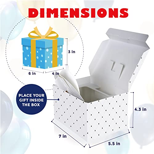 FETTIPOP Merry Christmas Exploding Confetti Gift Box, Pop Up Surprise, Prank Gift Wrapping Idea E58876