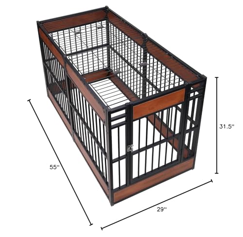 Dog Playpen 31.5" Indoor Heavy Duty Furniture Style Puppy Pen K408