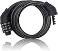 Bike Lock Cable, 4 Digit 3 Feet Long Bike Lock Combination, Resettable Anti Theft Bicycle Lock for Electric Scooter