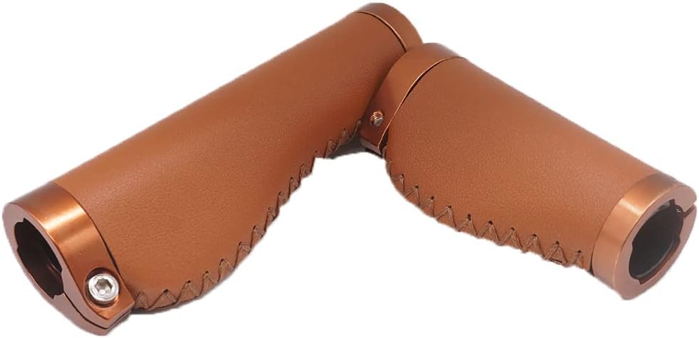 Bike Handle Grips Non-Slip Ergonomic for MTB Road Bike (Brown-C) F509