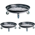 2 Pack Metal Plant Caddy with Wheels, Lockable Casters, Heavy Duty Q2424