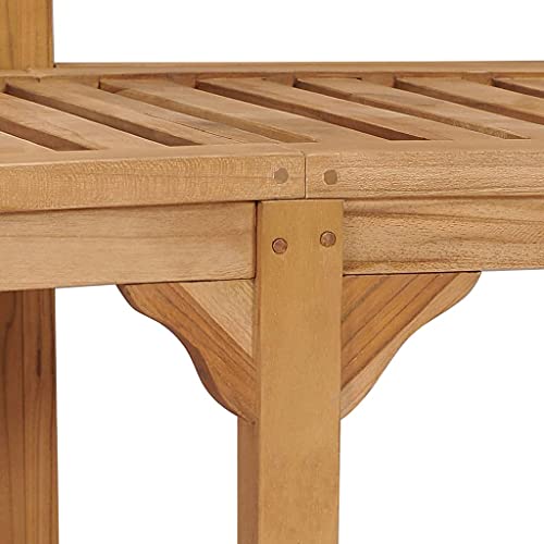 Banana Bench 70.9" Solid Teak Wood Garden Patio Bench B48442