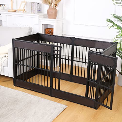 Dog Playpen 31.5" Indoor Heavy Duty Furniture Style Puppy Pen K408