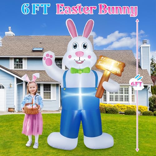 B&D 12FT Giant Christmas Inflatables Snowman Outdoor Decorations with Rotating LED Lights B36000