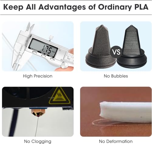 eSUN PLA+ Filament 1.75mm 3D Printer Filament, 1KG Spool, Fire Engine Red Q357