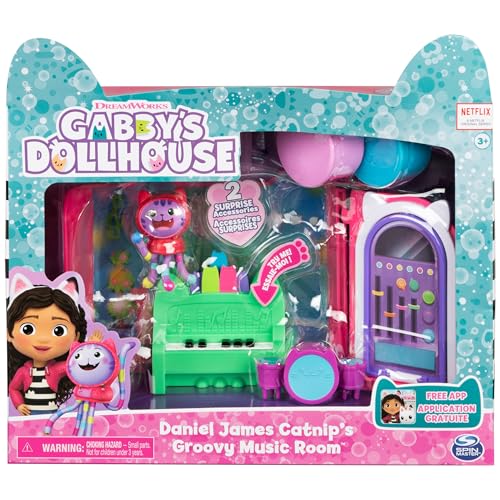 Gabby’s Dollhouse Purrfect Dollhouse with 15 Pieces, Kids Toys for Ages 3 and up Y434538