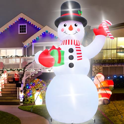 16FT Christmas Inflatable Snowman with LED Lights Outdoor Yard Decor N561071