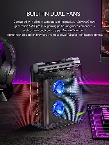 ACEMAGICIAN S3A Mini PC, Ryzen 7 5875U, 16GB DDR4 512GB NVMe SSD F699390