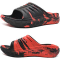 KuaiLu Men's Recovery Sandals Orthotic Cushion Open Toe Sport Slides D332788
