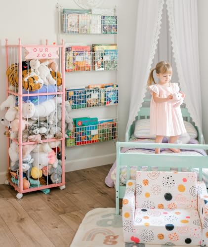 Mloong Stuffed Animal Storage, Wood Toy Organizer, Extra Large Plush Toy Cage, 54 inch R898927