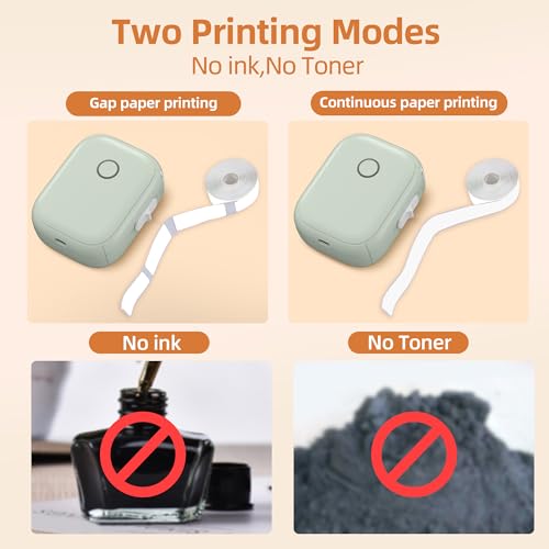 P12 Mini Bluetooth Label Maker with Tape, Portable Thermal Sticker Printer J4025