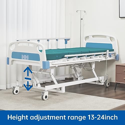 Electric Hospital ICU Bed with Mattress & IV Pole S6714