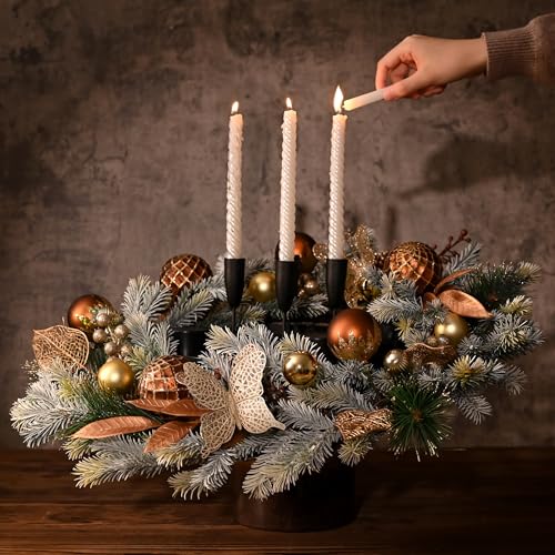 DecorbyHannah 24" Pre-Lit Pink Christmas Wreath with Ornaments Z91208