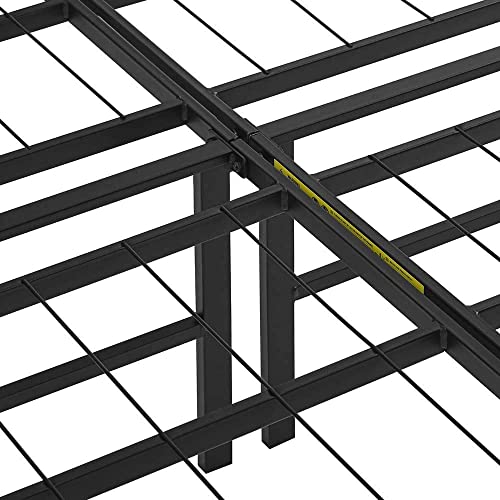Amazon Basics Foldable Metal Bed Frame with Storage, Full Size, Black A770