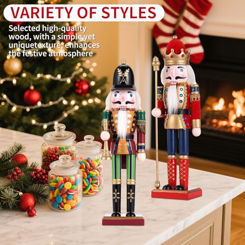 11.8 Inch Wooden Nutcracker Christmas Decor T403