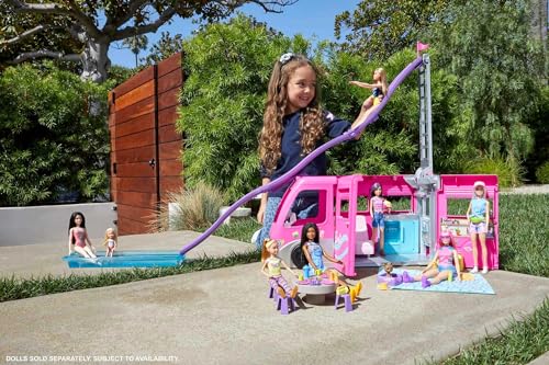 Barbie Camper Playset with 60 Doll-Sized Accessories T7686