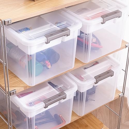 Citylife 17 QT Plastic Storage Box with Removable Tray A71310