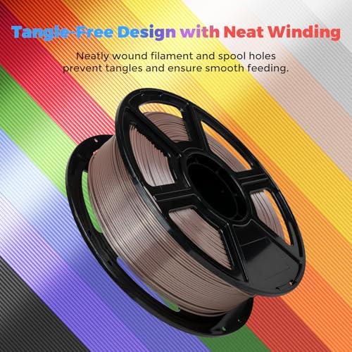 FLASHFORGE Silk PLA Filament 1.75mm, 1kg Spool V8381