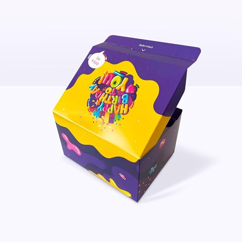 FETTIPOP Merry Christmas Exploding Confetti Gift Box, Pop Up Surprise, Prank Gift Wrapping Idea E58876