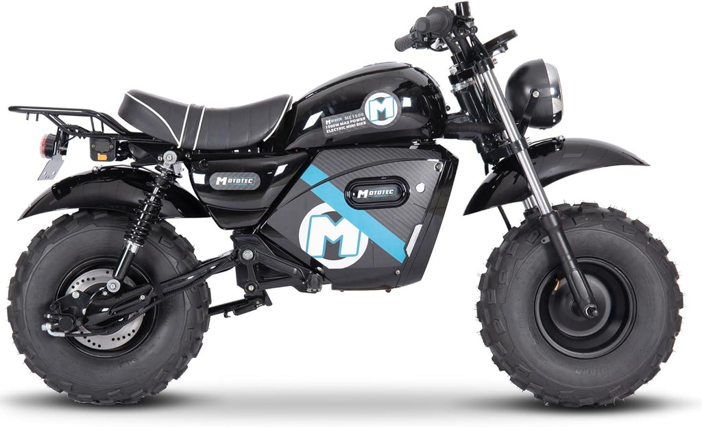 MotoTec 60v 1500w Electric Mini Bike Lithium Black N588279