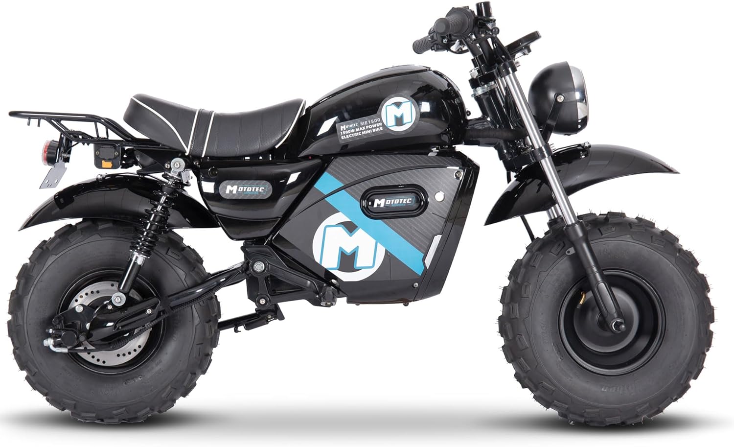 MotoTec 60v 1500w Electric Mini Bike Lithium Black N588279