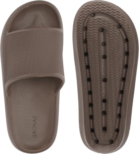 BRONAX Pillow Slippers for Women and Men, Cushioned Thick Sole B486351