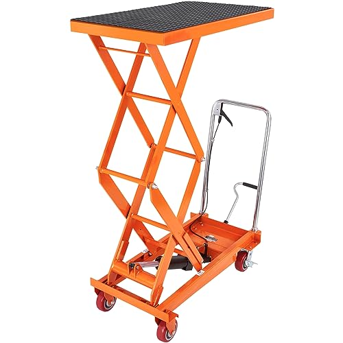 VEVOR Electric Lift Table 330 lbs Capacity, Height Adjustable, Black Y3219