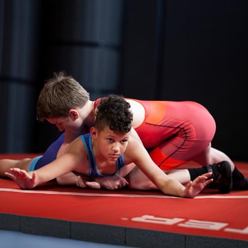 Meister FlexFloor Wrestling Mat 10ft x 10ft Roll-Up Training Mat V43380