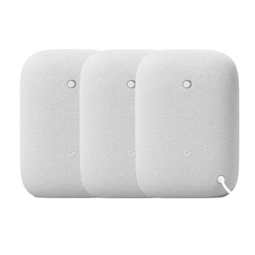 Google Nest Audio 3-Pack Smart Speakers with Bluetooth and Wi-Fi Z853706
