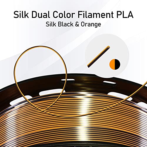 MIKA3D Bicolor Silk PLA 3D Printer Filament Bundle, 1.75mm, 6 Spools V5573