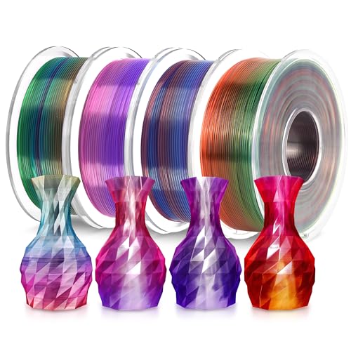 PLA 3D Printer Filament 1.75mm, 8 Spools, 2kg, Multi-Color B3949