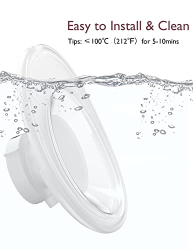 Momcozy M5 Hands-Free Wearable Breast Pump, Double-Sealed Flange, 3 Modes & 9 Suction Levels, 24mm, 2-Pack Quill Gray Z371714
