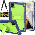 for T-Mobile Revvl Tab 5G Tablet 10.36 inch 2023 Released Case Built in Kickstand Hybrid Case Hard Back Case Come with Tempered Glass/Shoulder Strap for T-Mobile Revvl 2023 (Red+Black/2 Pcs)