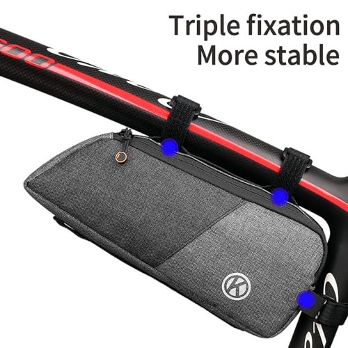 Bicycle Frame Bag Waterproof Triangle MTB Black T76858