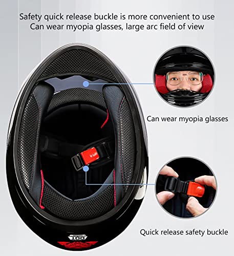Cat Ear Full Face Motorcycle Helmet with Removable Liner G390276