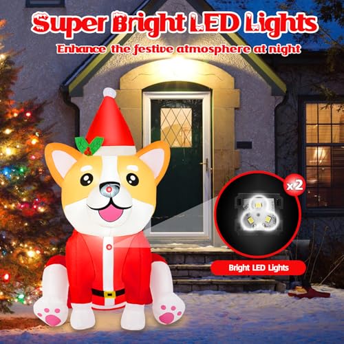 B&D 12FT Giant Christmas Inflatables Snowman Outdoor Decorations with Rotating LED Lights B36000