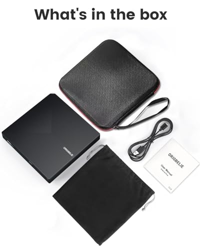 External CD DVD Drive for Laptop, USB 3.0 Type-C, Slim Portable Burner T70166