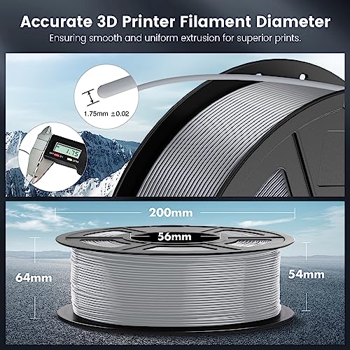SUNLU 4kg PLA 3D Printer Filament Bundle, 1.75mm, 4 Black Spools V387