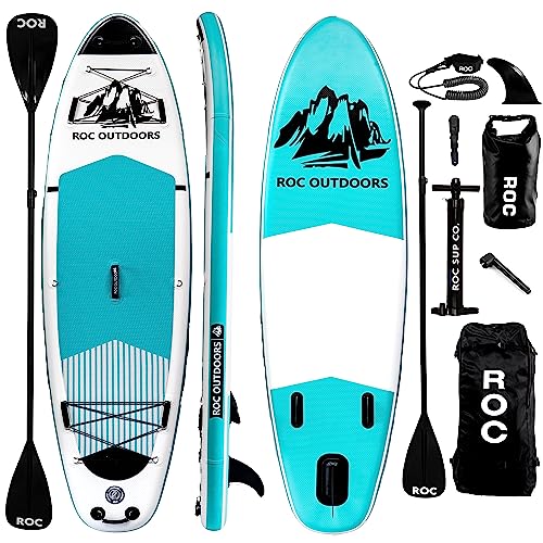 Roc Inflatable Stand Up Paddle Board with Premium Accessories, Wide Non-Slip Deck A34223