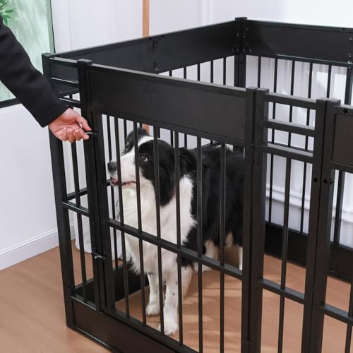 Dog Playpen 31.5" Indoor Heavy Duty Furniture Style Puppy Pen K408