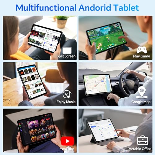 Blackview Tablet 10 inch Android 15, 4GB RAM 64GB ROM, Blue N995397