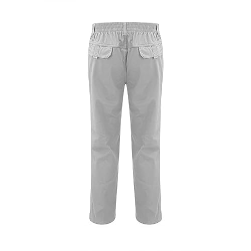 Men's Drawstring Cargo Pants with Zipper Pockets I274139