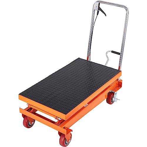VEVOR Electric Lift Table 330 lbs Capacity, Height Adjustable, Black Y3219