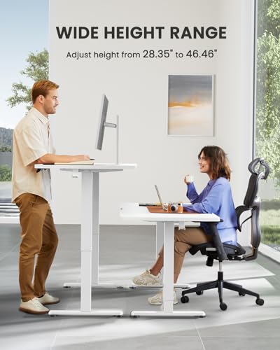 ErGear Height Adjustable Electric Standing Desk 48 x 24 Inches, Walnut S608